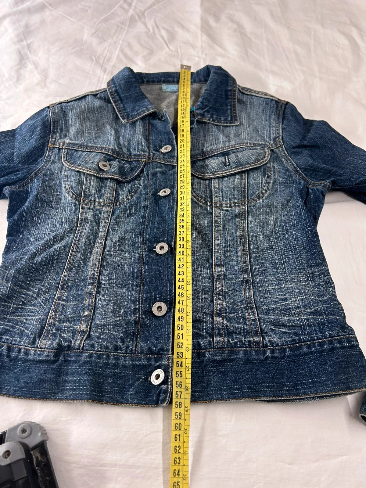 Marineblauwe vintage denim jas bnk baba nuki – photo 9